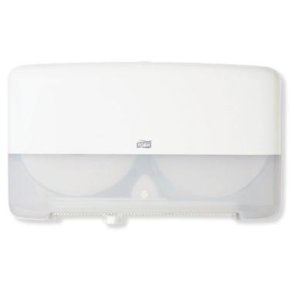 Tork Dispenser til Toiletpapir T2 Hvid Twin