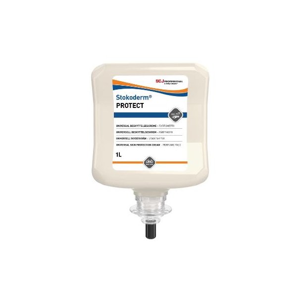 Hudcreme Stokoderm Protect PURE uden Parfume til Brug fr arbejdet 1 ltr