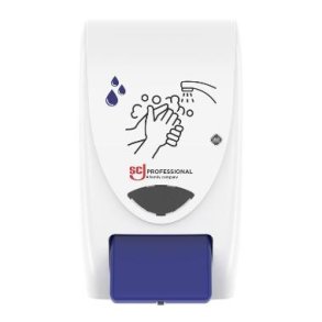 Dispenser Cleanse Hands manuel plast hvid/bl