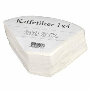 Kaffefilter 1x4 Hvid