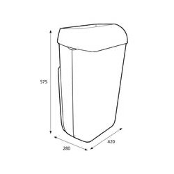 Katrin Inclusive Affaldsbeholder 50Ltr