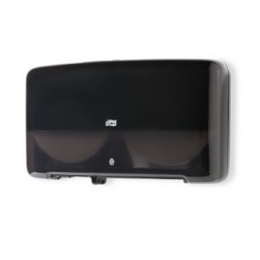 Tork Dispenser til Toiletpapir T2 Sort Twin