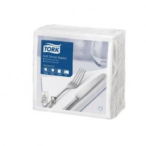 Serviet 39x39 cm 3-lag Hvid